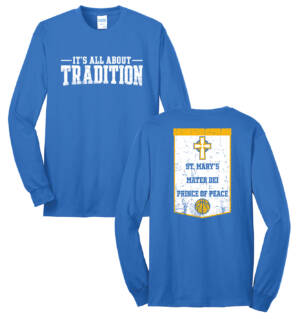 Prince of Peace Unisex Long Sleeve Core Blend T Shirt – Royal