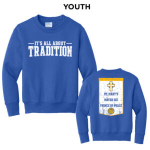 Prince of Peace  Youth Crewneck Sweatshirt – Royal