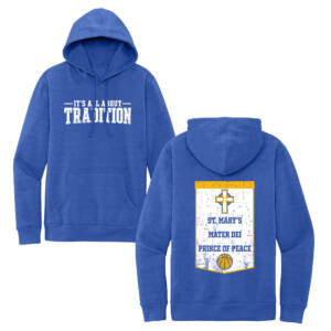 Prince of Peace Rah Rah District Unisex V.I.T. Fleece Hoodie – Royal Frost
