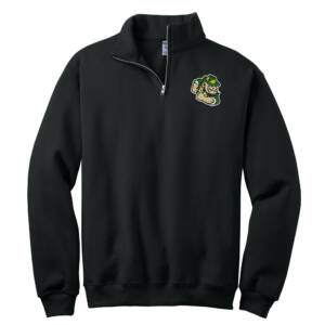 Prince of Peace Jerzees Unisex NuBlend 1/4 Zip Cadet Collar Sweatshirt-Black