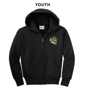 Prince of Peace Youth Classic Full-Zip Hooded Sweatshirt-Black