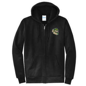 Prince of Peace Unisex Classic Full-Zip Hooded Sweatshirt-Black