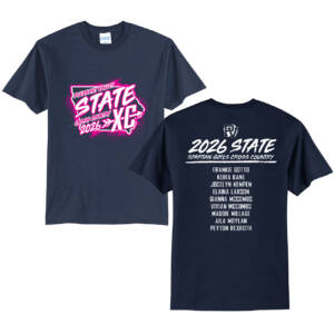 PV Girls CC State Unisex Short Sleeve Tee-Navy