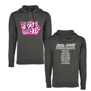 PV Girls CC State Next Level Apparel Unisex Laguna French Terry Pullover Hooded Sweatshirt-Heavy metal