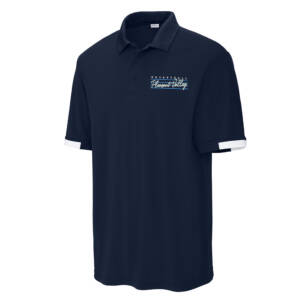 PV Thunder BB Sport Tek Club Colorblock Polo – NavyWhite