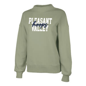 PV Thunder BB Charles River Women’s Willow Mock Neck Sweatshirt – Sage