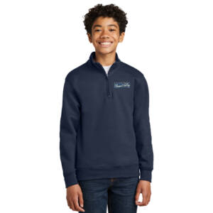 PV Thunder BB  Youth Core Fleece 1/4 Zip Pullover Sweatshirt – Navy