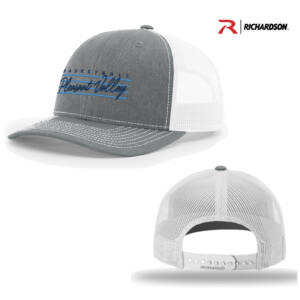 PV Thunder BB Richardson Pro Mesh Adjustable Trucker Cap-Heather Grey/White