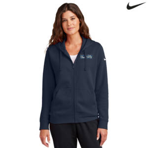 PV Thunder BB Nike Women’s Club Fleece Sleeve Swoosh Full Zip Hoodie – MidnightNavy
