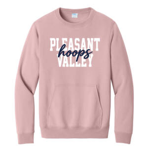 PV Thunder BB Unisex Core Fleece Crewneck Pocket Sweatshirt-Pale Blush