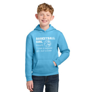 PV Thunder BB Youth Easy Fleece Pullover Hooded Sweatshirt-Aquatic Blue