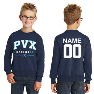 PVX Youth Crewneck Sweatshirt – Navy