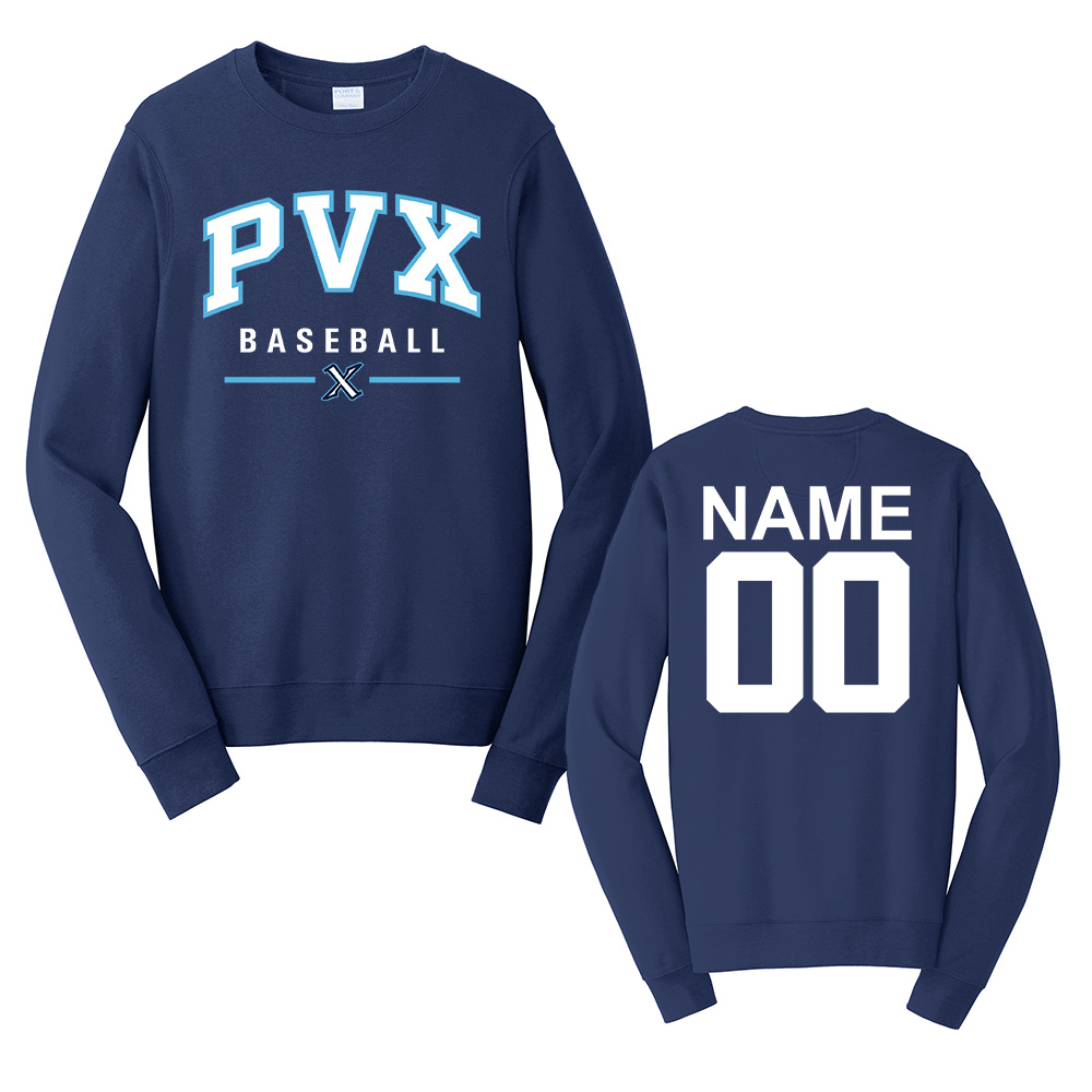 PVX Unisex Fan Favorite Crew Sweatshirt - TeamNavy