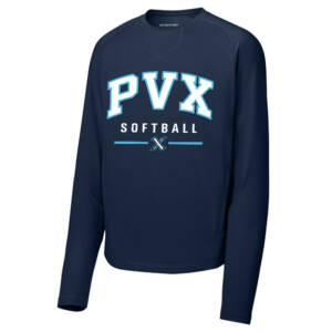 PVX Sport Tek Sport Wick Stretch Pocketed Crewneck – TrueNavy