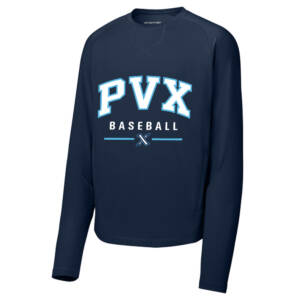 PVX Sport Tek Sport Wick Stretch Pocketed Crewneck – TrueNavy