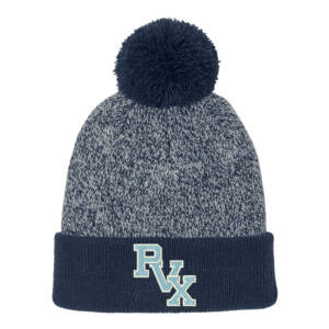 PVX Sport Tek Halftime Heather Pom Beanie – TrueNavySilver