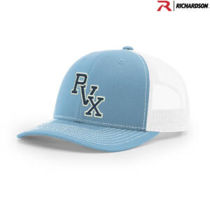 PVX Richardson Pro Crown Mesh Back Adjustable back cap – SPLColumbiaBlueWhite