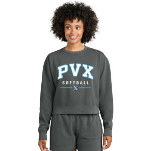 PVX Comfort Colors Women’s Mid Length Crewneck Sweatshirt – Pepper
