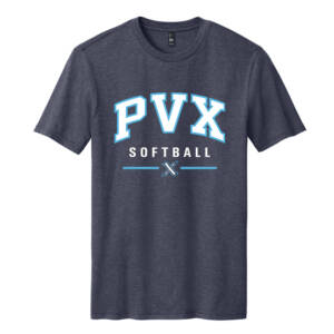 PVX District Unisex Perfect Blend CVC Tee – HeatheredNavy