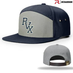 PVX Richardson 7 Panel Twill Strapback Cap – Alternate Colorway-Pigeon Navy