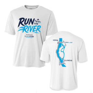 QC Half Marathon Adult Cooling Performance Tshirt-White