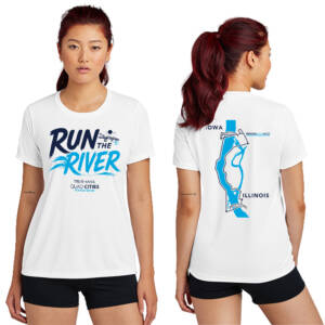QC Half Marathon LADIES Competitor Performance Tee-White