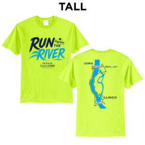 QC Half Marathon Tall Short Sleeve Tee-Safety Green