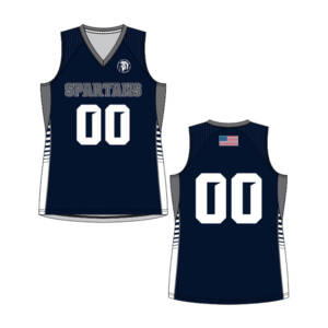 QC Pleasant Valley Volleyball Club Sublimated Women’s Sleeveless Jersey-Navy
