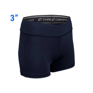 QC Pleasant Valley Volleyball Club Women’s 3″ Compression Short-Navy