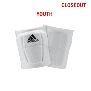 adidas Youth 5″ Volleyball Knee Pads-White–Closeout
