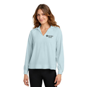 RV Athletic Trainer Mercer Mettle Women’s Long Sleeve Buttery Soft Popover Blouse – CelestialBlue