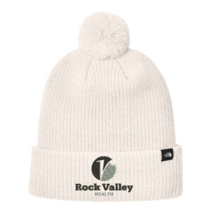 RV Health The North Face Pom Beanie-Vintage White