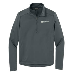 RV Health  Eddie Bauer Men Smooth Mid Layer Fleece 1/2-Zip-Iron Gate