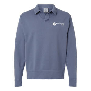 RV Kids ComfortWash Garment-Dyed Polo Collar Sweatshirt Men-Saltwater