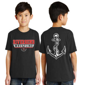 Riverbend Wrestling Youth Short Sleeve Tee-Black