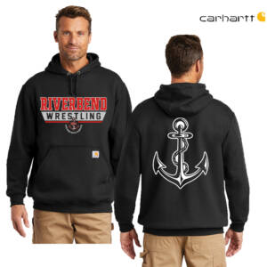 Riverbend Wrestling Carhartt Midweight Hooded Sweatshirt Men-Black