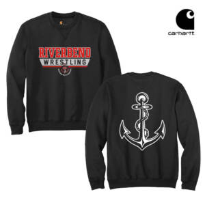 Riverbend Wrestling Carhartt Men Midweight Crewneck Sweatshirt-Black
