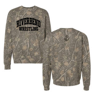 Riverbend Wrestling Independent Trading Co Unisex Heavyweight Crewneck Sweatshirt – Deadwood Tree Camo
