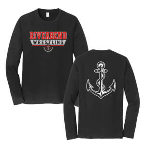 Riverbend Wrestling Unisex Cotton Long Sleeve Fan Favorite Tee-Black