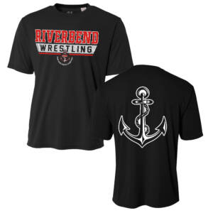 Riverbend Wrestling Adult Cooling Performance Tshirt – Black