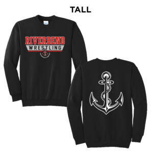 Riverbend Wrestling TALL Ultimate Crewneck Sweatshirts -Black