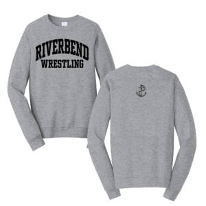 Riverbend Wrestling Unisex Fan Favorite Crew Sweatshirt-Athletic heather