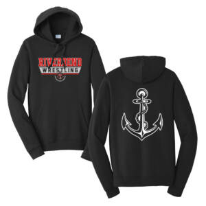 Riverbend Wrestling Unisex Fan Favorite Fleece Pullover Hooded Sweatshirt-Black
