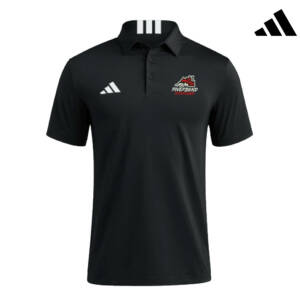 Riverbend Wrestling Adidas 3 Stripe short sleeve Polo Black