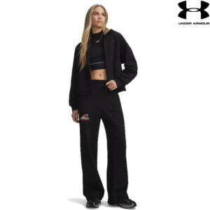 Riverbend Wrestling Under Armour Unstoppable Fleece women’s Wide open bottom pants Ultimate Black