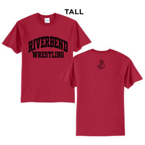 Riverbend Wrestling  Tall Core Blend short Sleeve T Shirts – Red