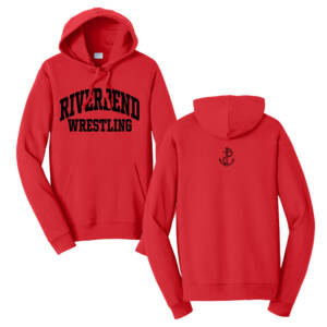 Riverbend Wrestling Unisex Fan Favorite Fleece Hoodie -Bright Red
