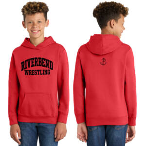 Riverbend Wrestling Youth Fan Favorite Fleece Hoodie-Bright Red