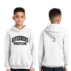 Riverbend Wrestling Youth Hooded Sweatshirt -White