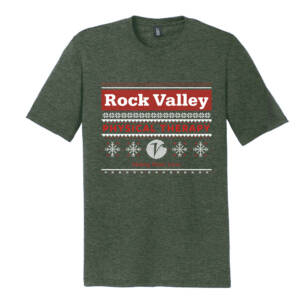 Rock Valley Holiday Unisex District Perfect Tri blend Crew Tee – HeatherForest